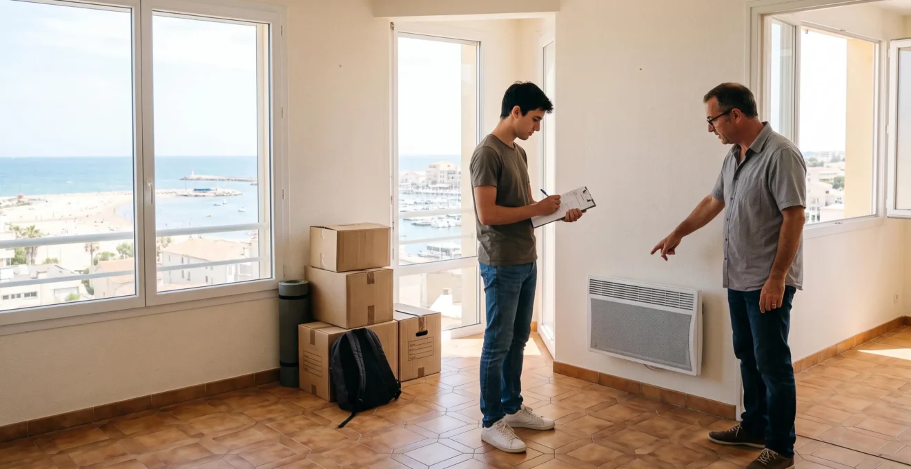 Un locataire et un bailleur remplissent l'état des lieux d'entrée ensemble.